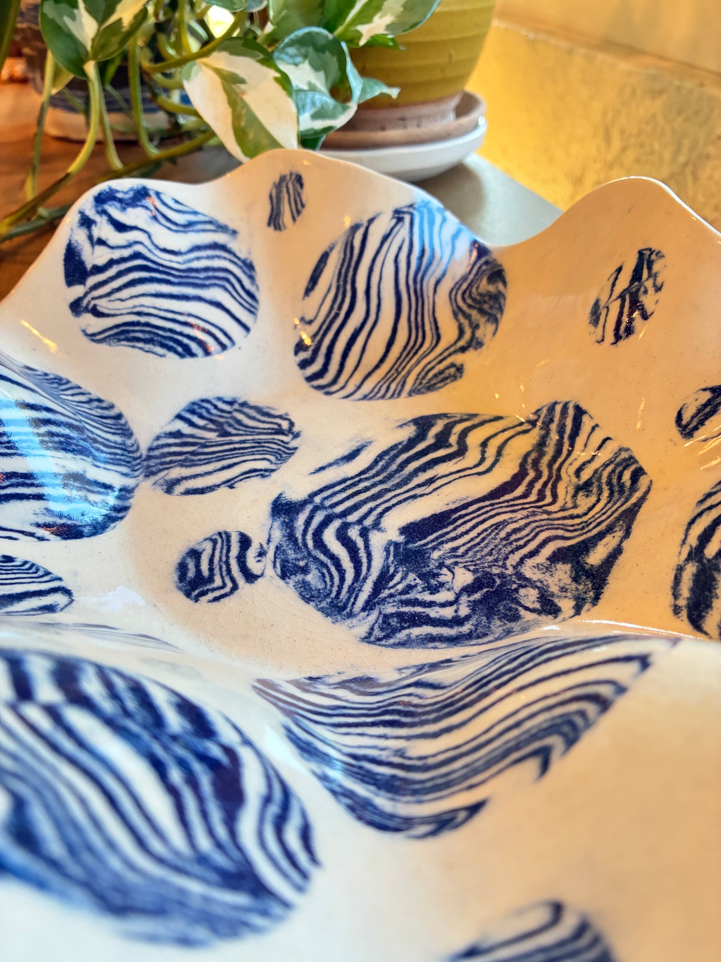 Royal Navy Nerikomi Wavy Bowl