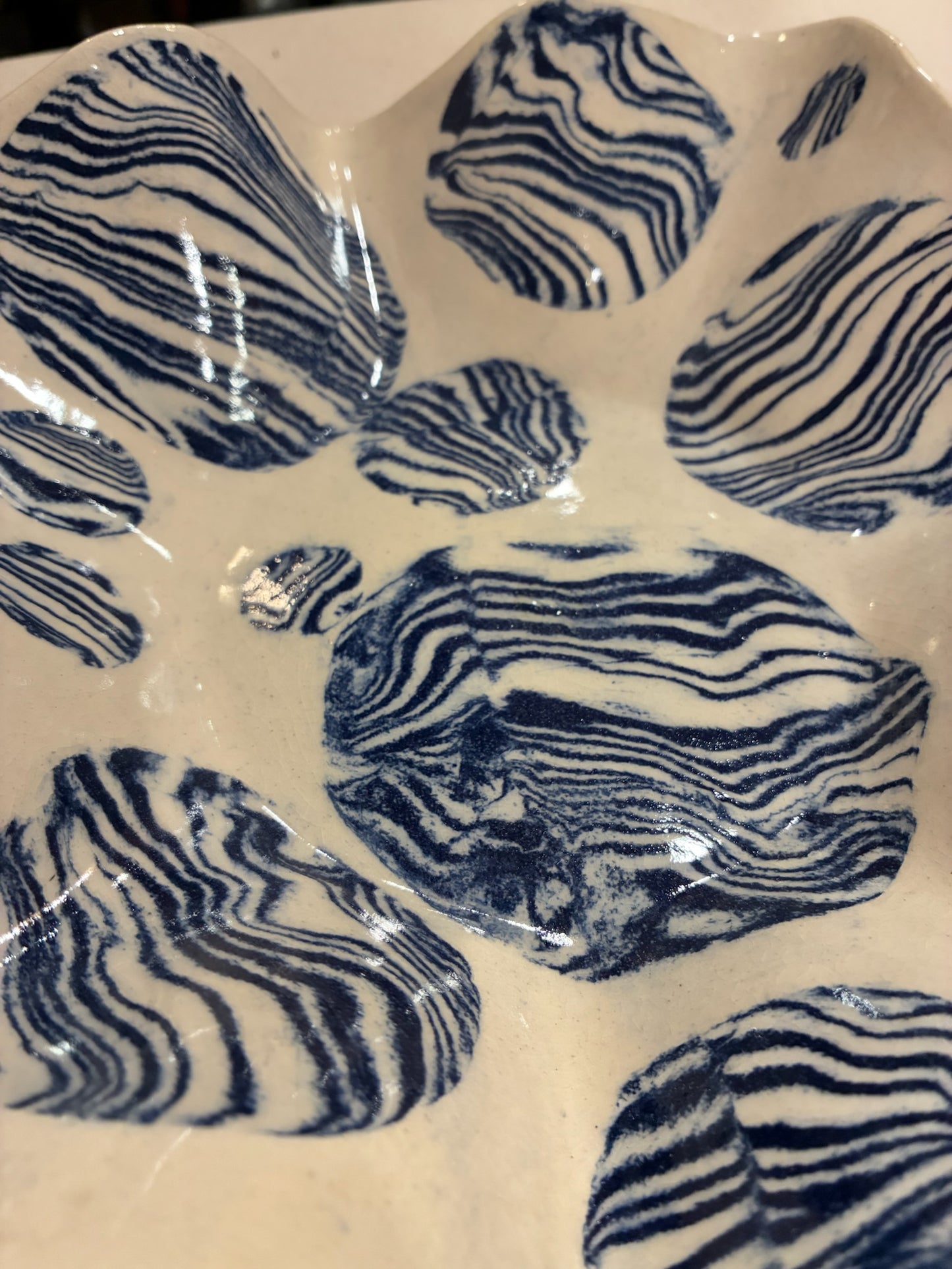 Royal Navy Nerikomi Wavy Bowl