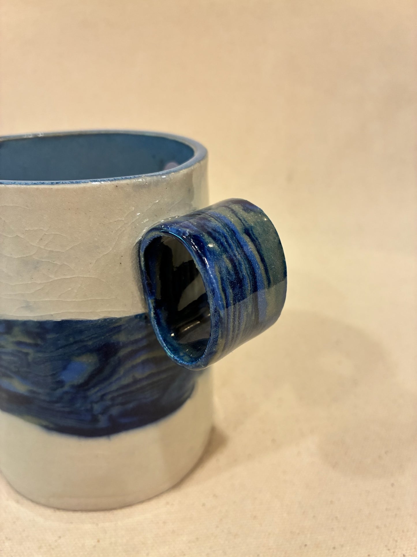 Ring Handle Gaia Nerikomi Mug