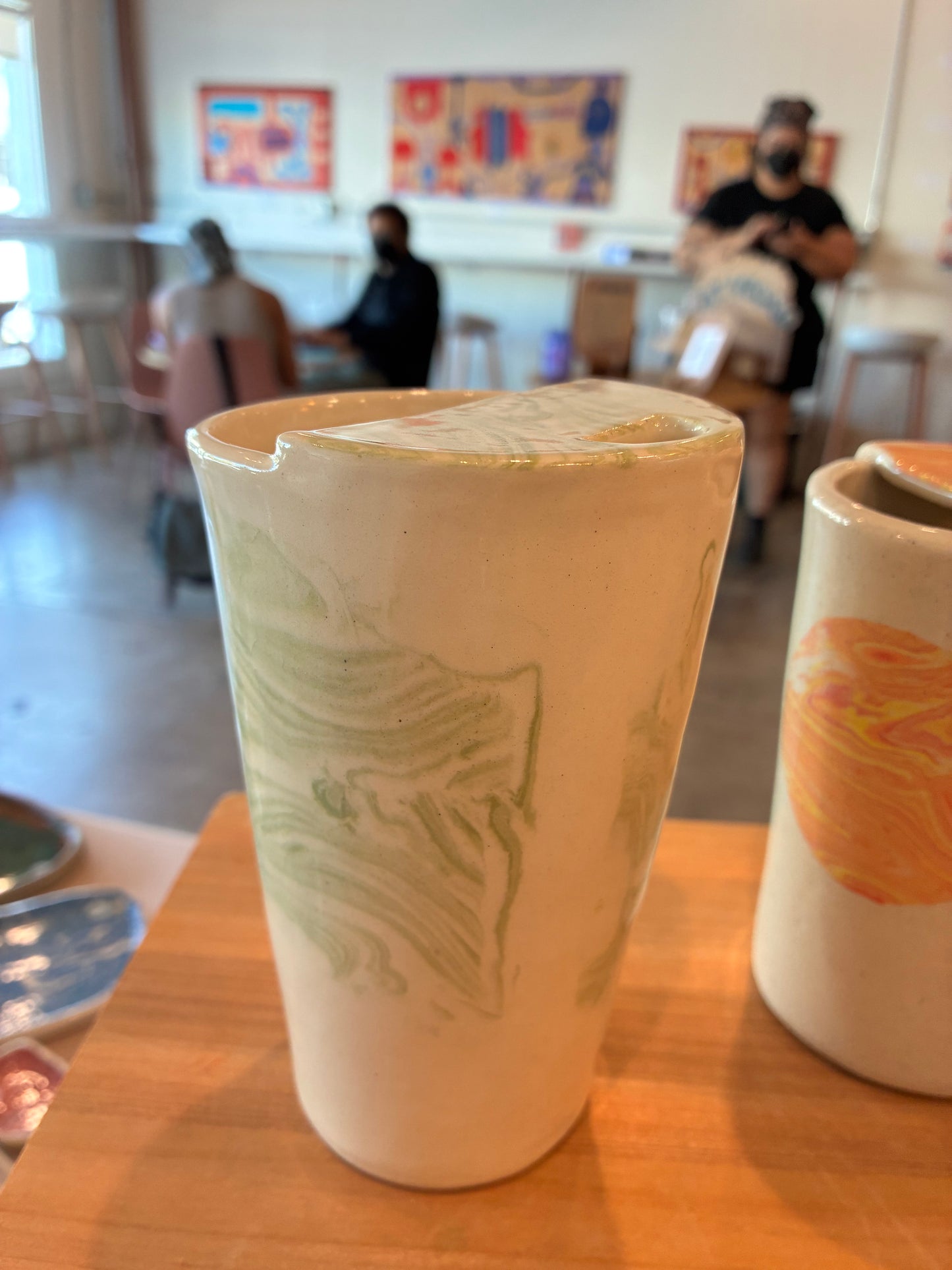 Lime Light Nerikomi Travel Mug