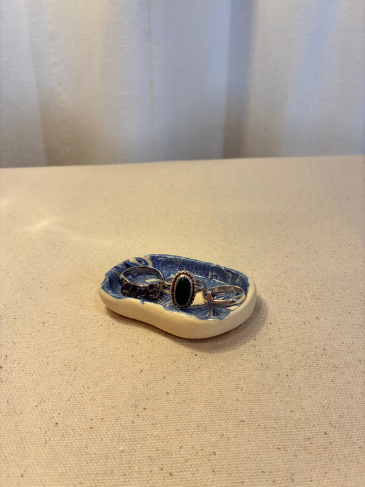 Blue Flow Nerikomi Mini Trinket Holder