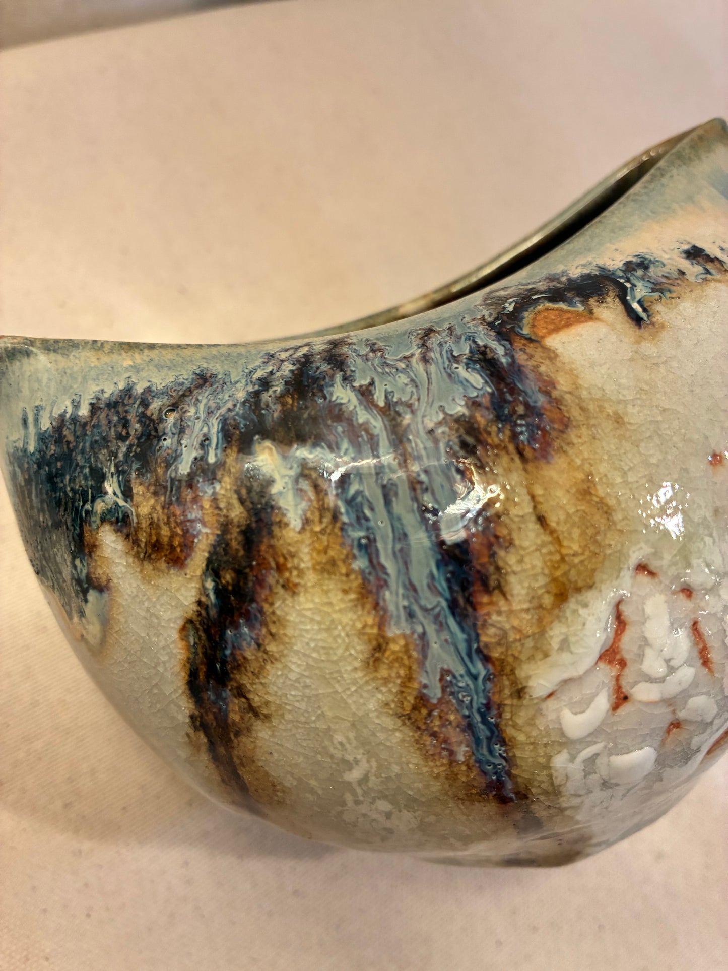 Weathered Purse Vase