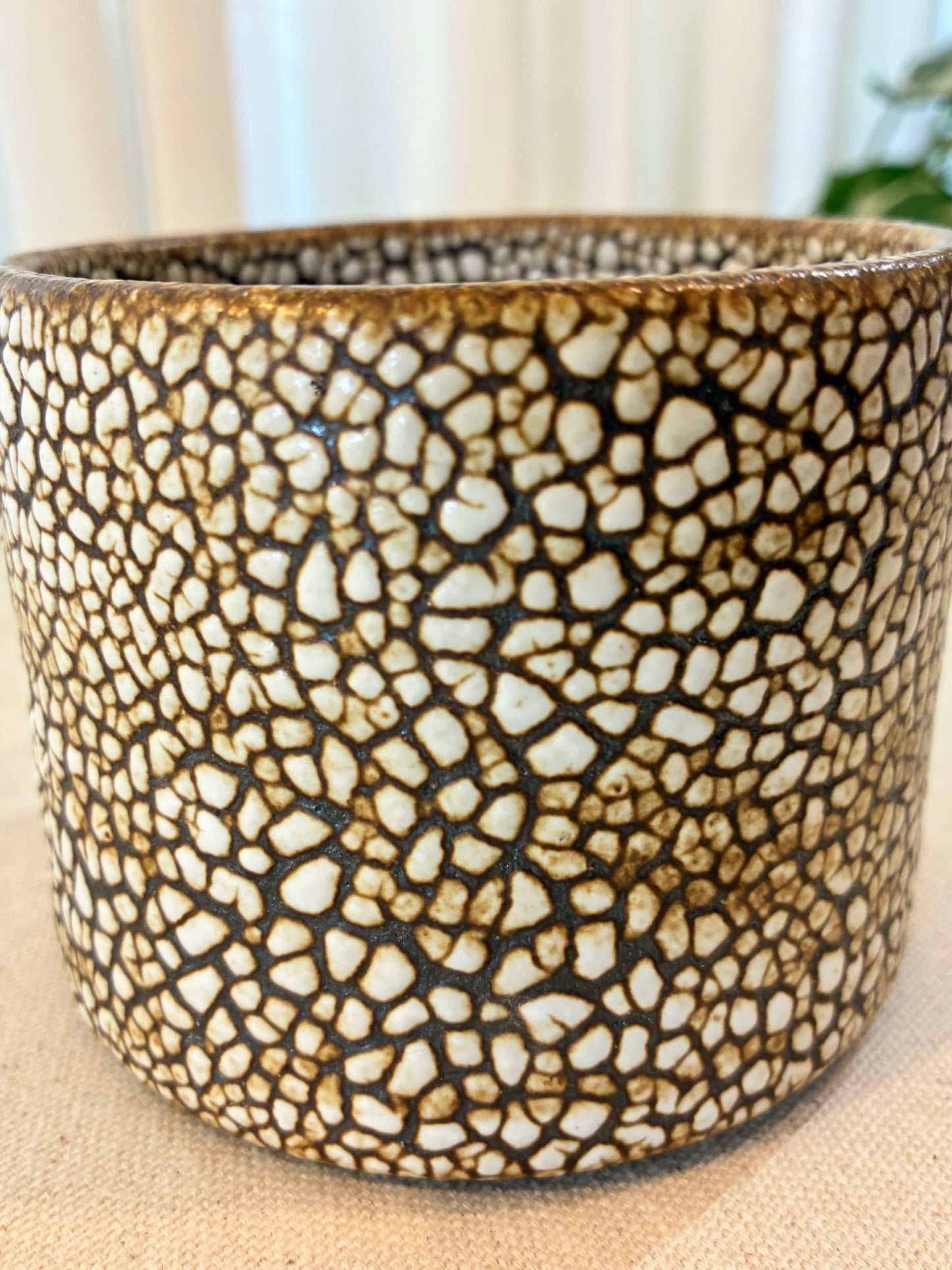 Desert Crackle Small Planter