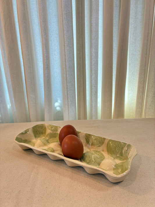 Lime Light Nerikomi Egg Holder
