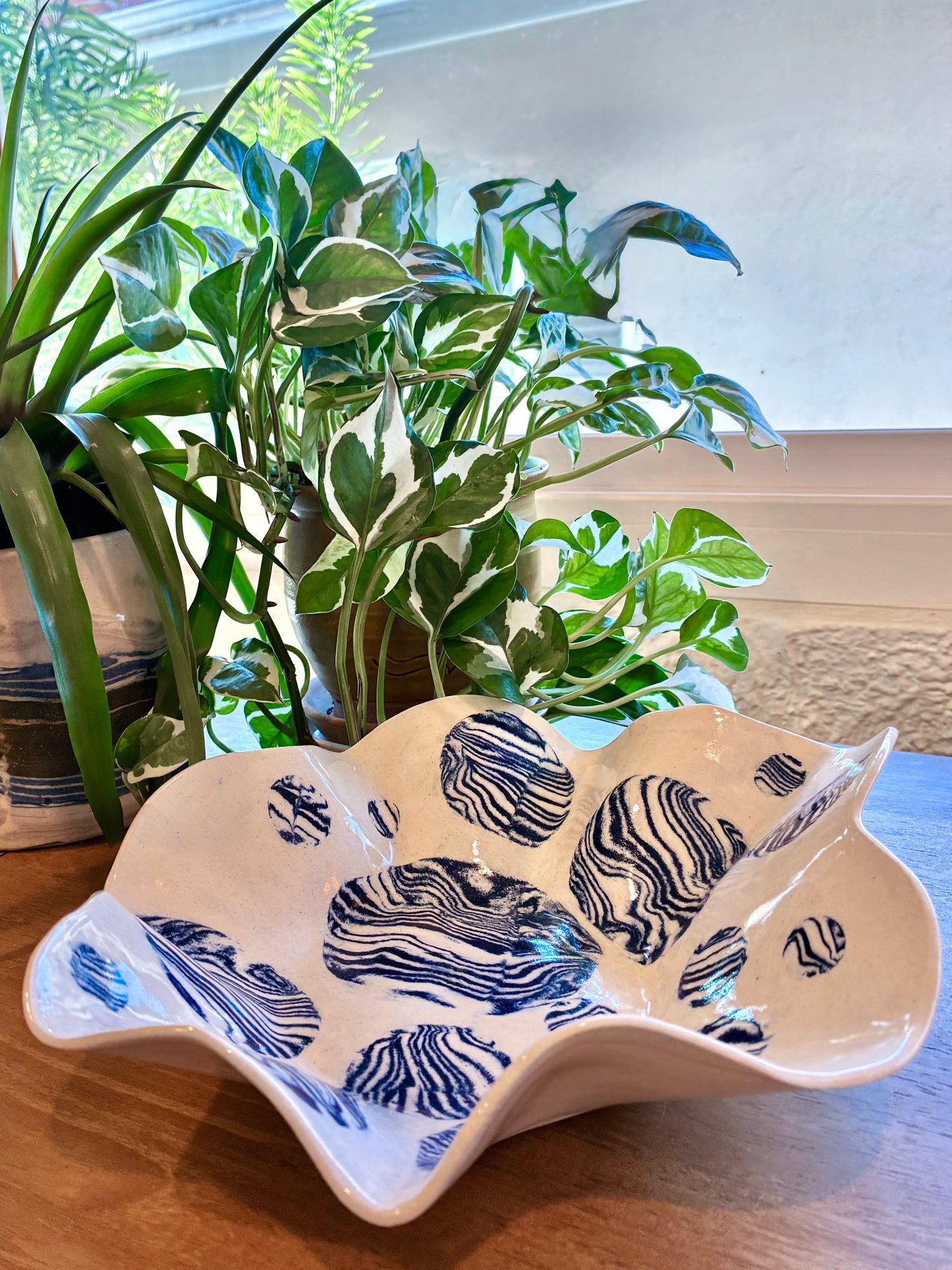 Royal Navy Nerikomi Wavy Bowl