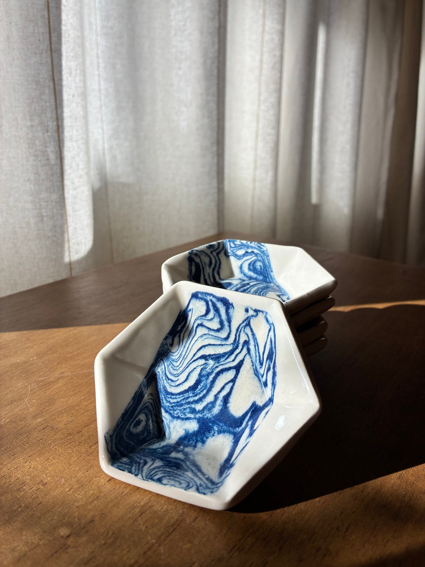 Wavy Navy Baby Bowls - Set of 5