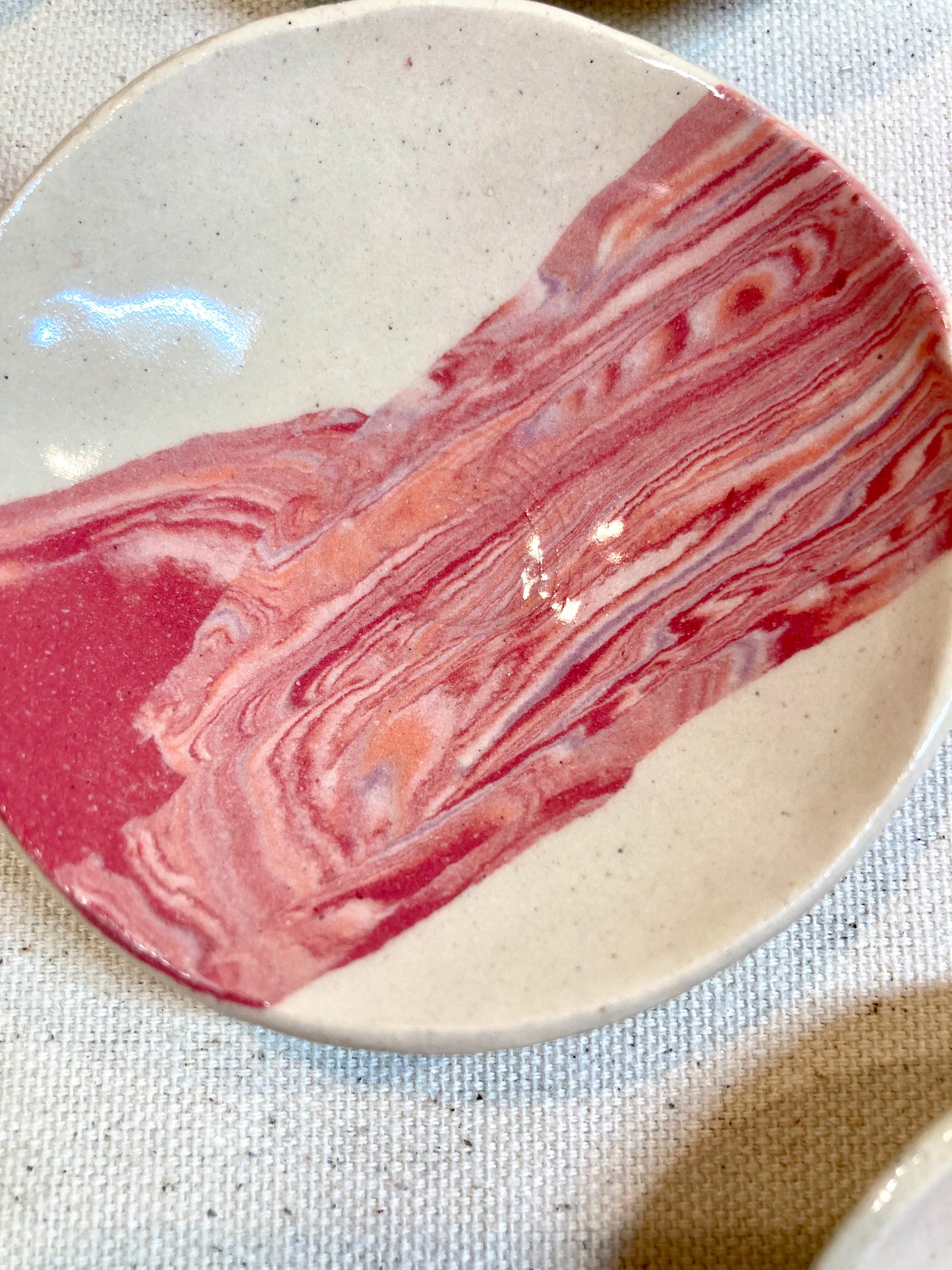 Set of 4 Blush Nerikomi Baby Bowls